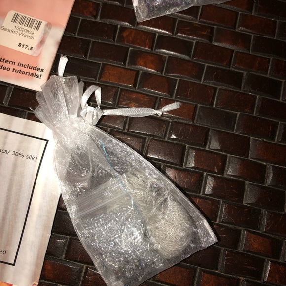 2 DIY complete Beaded Waves Cuff Bracelet Kits by Nelkin Designs.Moonless/Silver - Picture 7 of 9